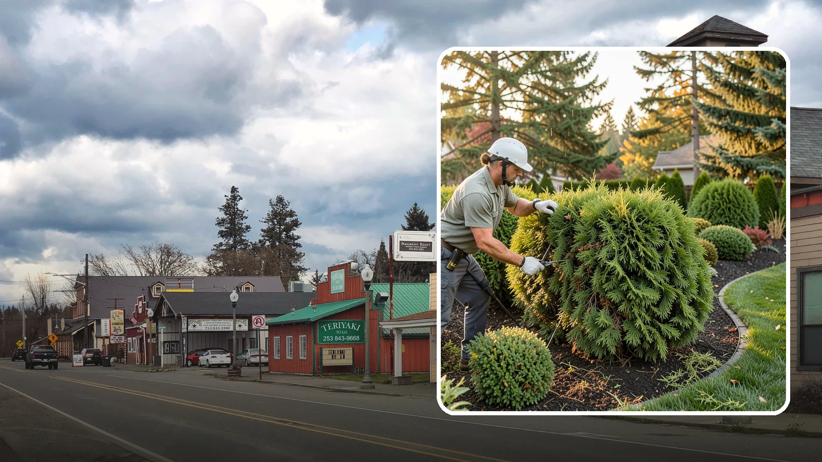 Cedar Hedge Trimming in Roy, Pierce County, WA - Attentive cedar hedge trimming that keeps this Northwest-native evergreen dense, aromatic, and free of the brown gaps that never...