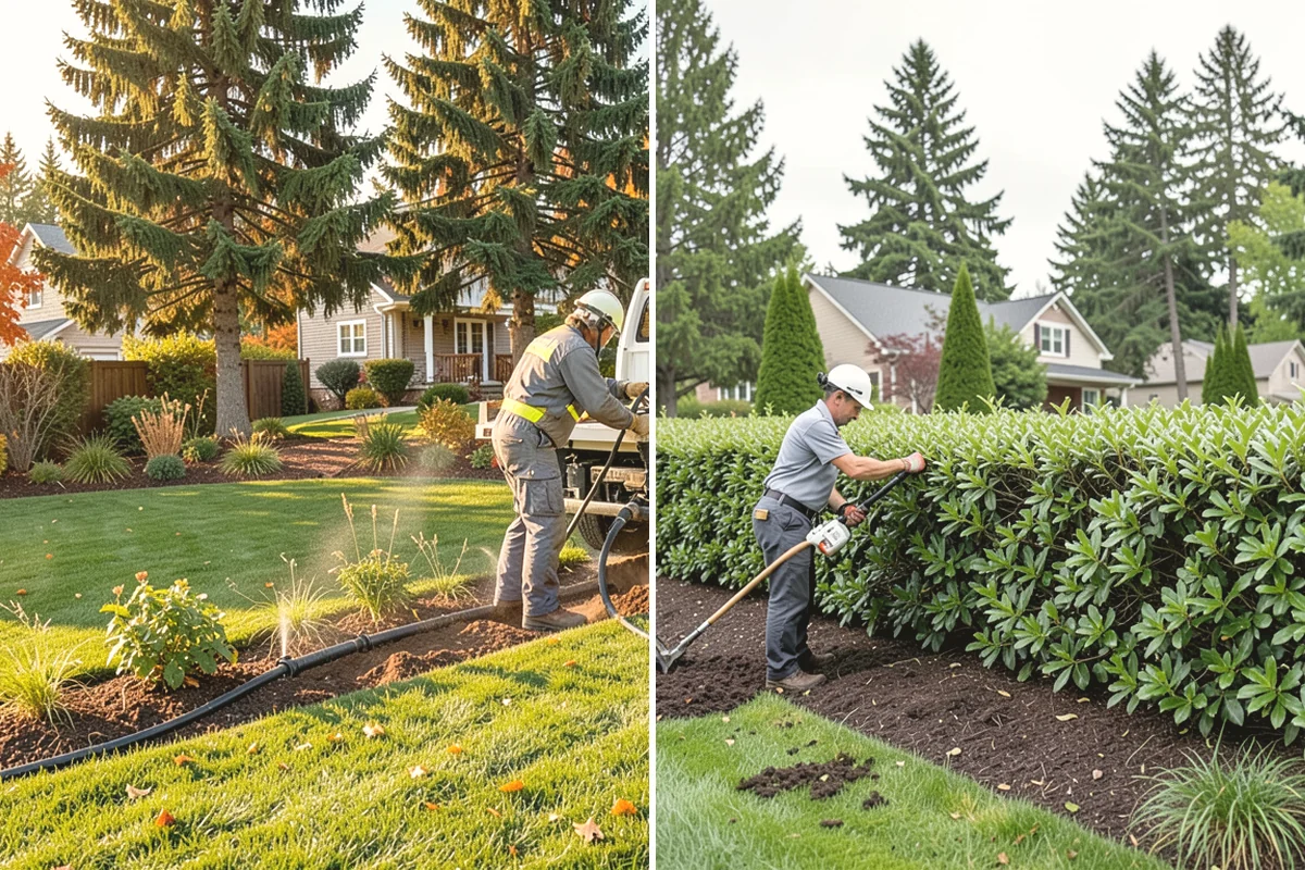 Cedar Hedge Trimming in Ruston, Pierce County, WA - Inspect for snow splay, inner dieback, and moss