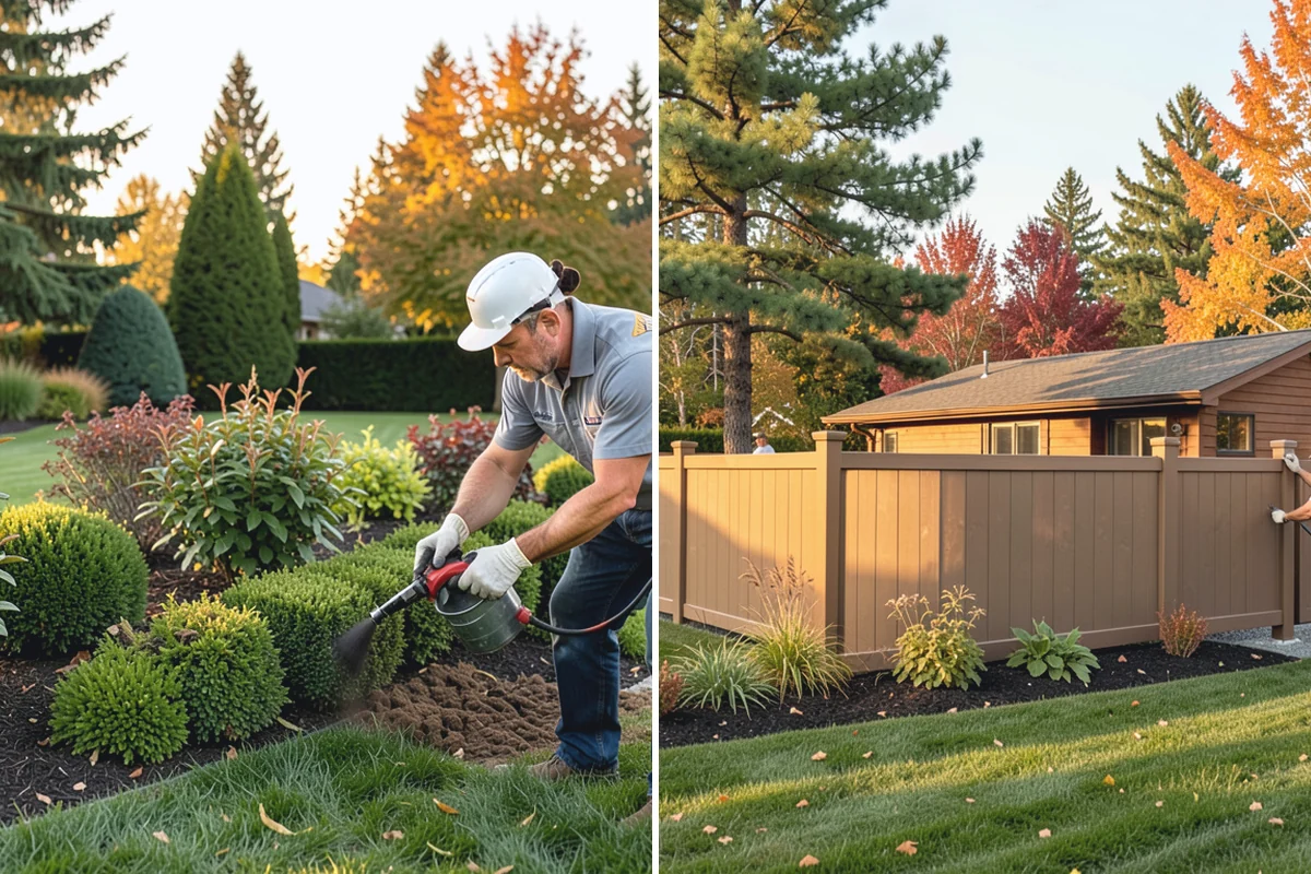 Cedar Hedge Trimming in Sumner, Pierce County, WA - Inspect for snow splay, inner dieback, and moss