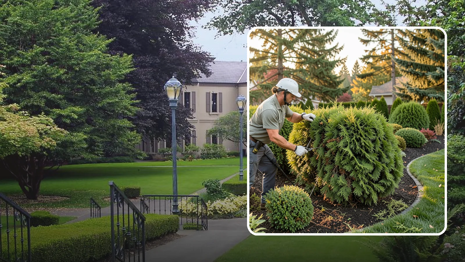 Cedar Hedge Trimming in Woodinville, King County, WA - Attentive cedar hedge trimming that keeps this Northwest-native evergreen dense, aromatic, and free of the brown gaps that never...