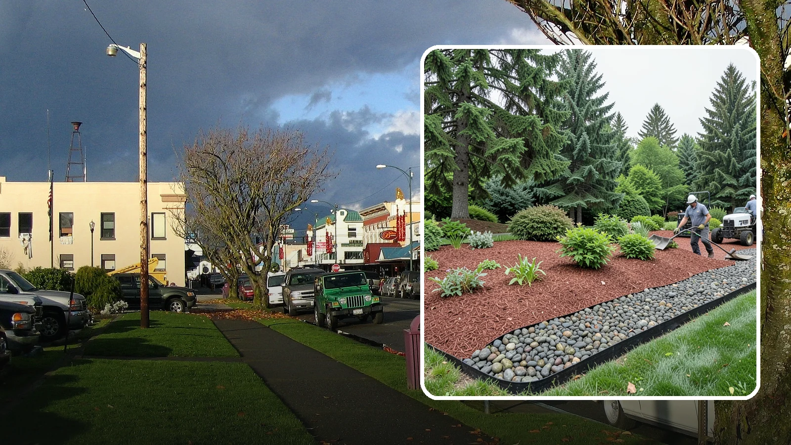 Cedar Mulch Installation in Arlington, Snohomish County, WA - We install aromatic Western red cedar mulch that resists decay and keeps Puget Sound beds tidy through the wet season.