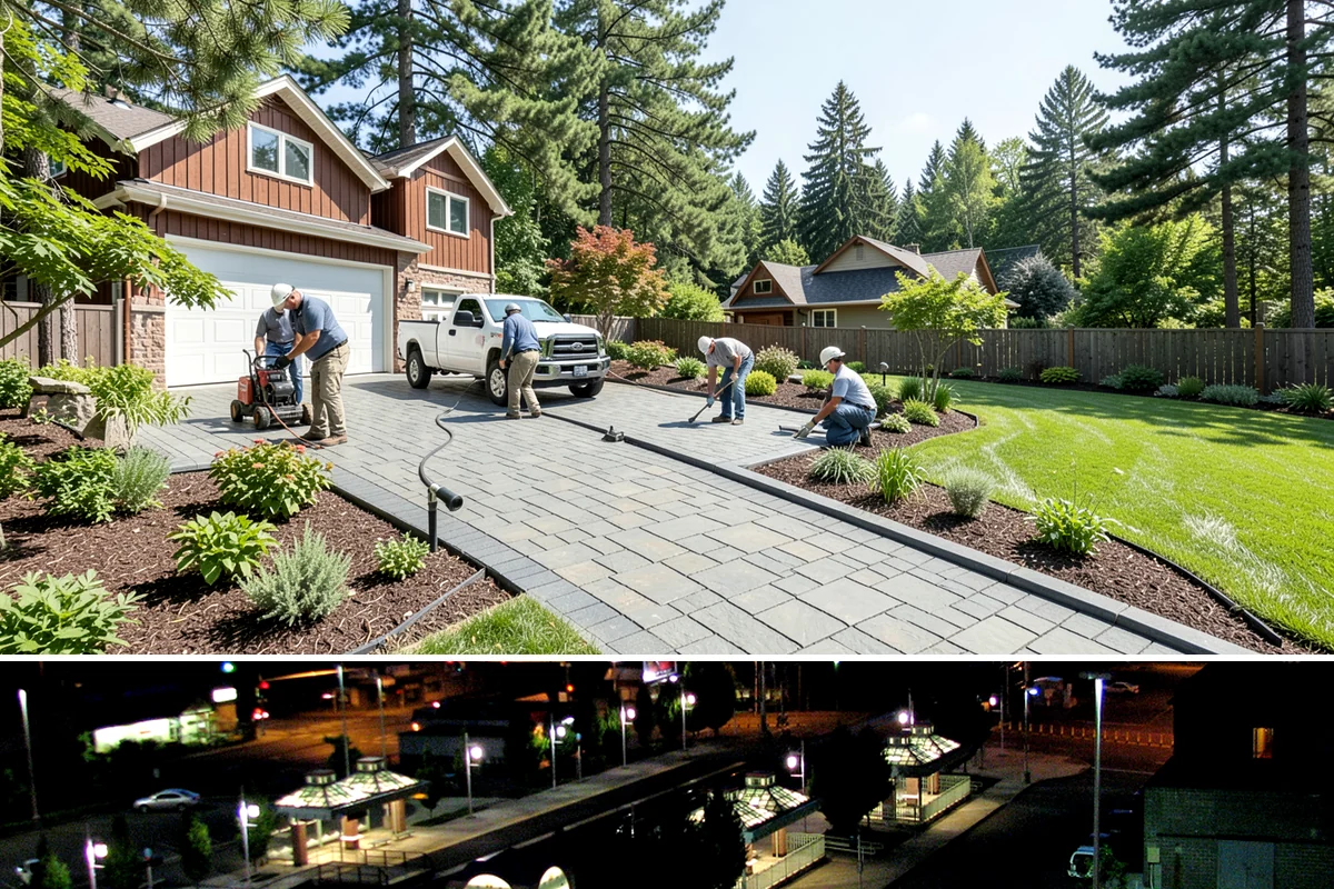 Cedar Mulch Installation in Auburn, King County, WA - Cedar is best refreshed in early spring before growth flushes or in fall to armor beds against winter rains, both ideal in our...