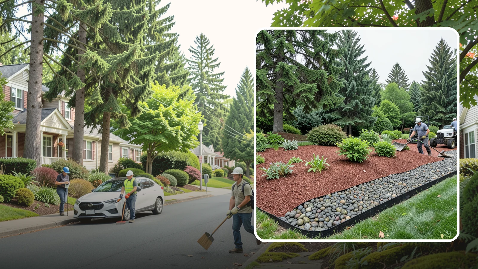 Cedar Mulch Installation in Beaux Arts Village, King County, WA - We install aromatic Western red cedar mulch that resists decay and keeps Puget Sound beds tidy through the wet season.