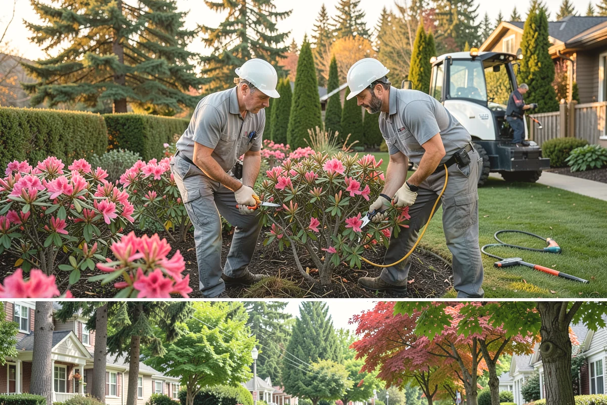 Cedar Mulch Installation in Beaux Arts Village, King County, WA - Cedar is best refreshed in early spring before growth flushes or in fall to armor beds against winter rains, both ideal in our...