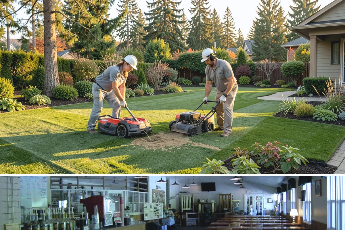 Cedar Mulch Installation in Black Diamond, King County, WA - Cedar is best refreshed in early spring before growth flushes or in fall to armor beds against winter rains, both ideal in our...