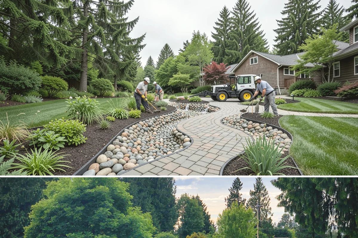Cedar Mulch Installation in Bonney Lake, Pierce County, WA - Cedar is best refreshed in early spring before growth flushes or in fall to armor beds against winter rains, both ideal in our...