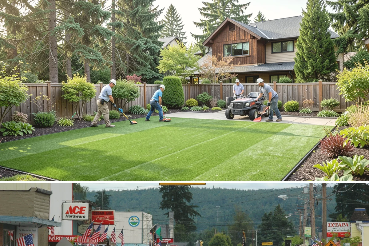 Cedar Mulch Installation in Carnation, King County, WA - Cedar is best refreshed in early spring before growth flushes or in fall to armor beds against winter rains, both ideal in our...