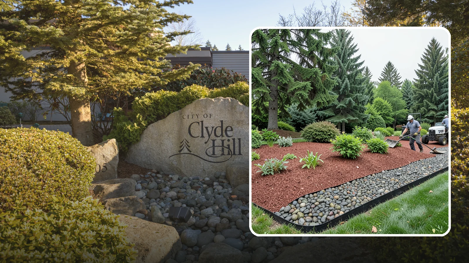 Cedar Mulch Installation in Clyde Hill, King County, WA - We install aromatic Western red cedar mulch that resists decay and keeps Puget Sound beds tidy through the wet season.
