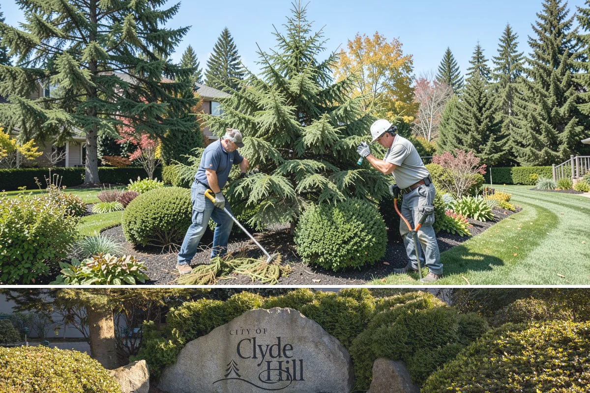 Cedar Mulch Installation in Clyde Hill, King County, WA - Cedar is best refreshed in early spring before growth flushes or in fall to armor beds against winter rains, both ideal in our...