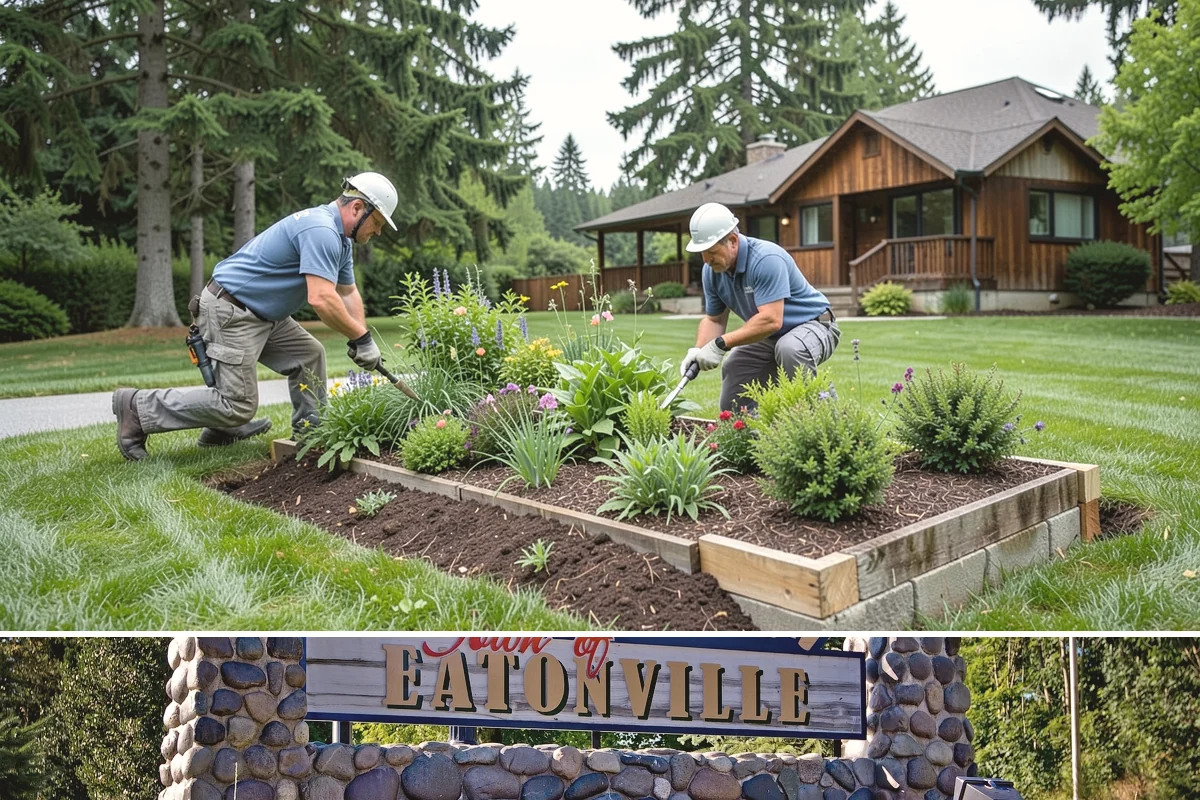 Cedar Mulch Installation in Eatonville, Pierce County, WA - Cedar is best refreshed in early spring before growth flushes or in fall to armor beds against winter rains, both ideal in our...
