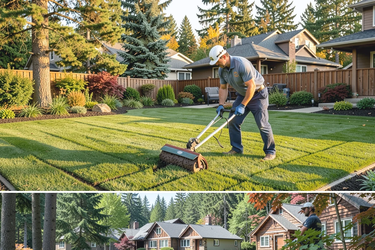 Cedar Mulch Installation in Edgewood, Pierce County, WA - Cedar is best refreshed in early spring before growth flushes or in fall to armor beds against winter rains, both ideal in our...