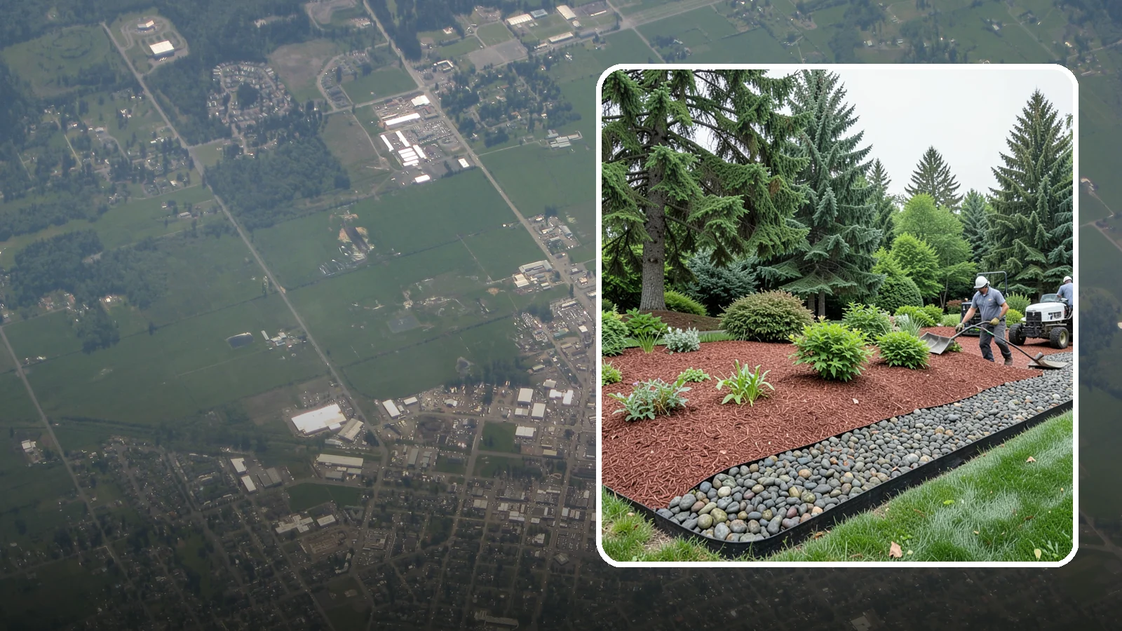 Cedar Mulch Installation in Enumclaw, King County, WA - We install aromatic Western red cedar mulch that resists decay and keeps Puget Sound beds tidy through the wet season.