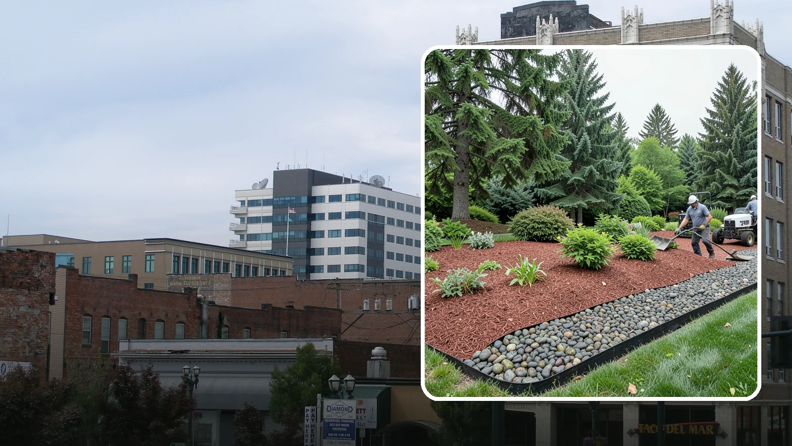 Cedar Mulch Installation in Everett, Snohomish County, WA - We install aromatic Western red cedar mulch that resists decay and keeps Puget Sound beds tidy through the wet season.