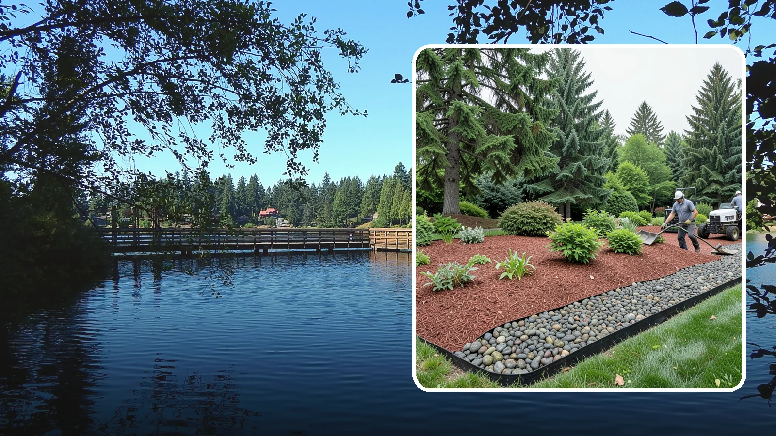 Cedar Mulch Installation in Federal Way, King County, WA - We install aromatic Western red cedar mulch that resists decay and keeps Puget Sound beds tidy through the wet season.