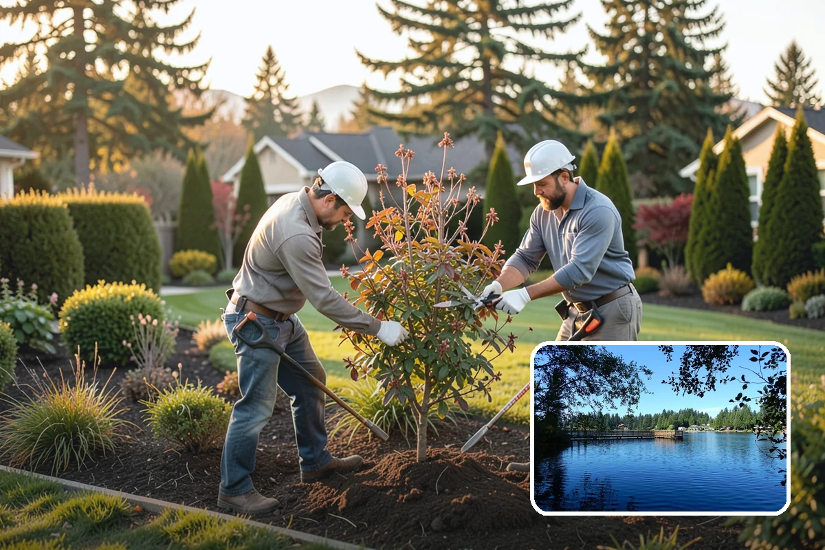 Cedar Mulch Installation in Federal Way, King County, WA - Long-lasting resistance to rot in wet PNW conditions