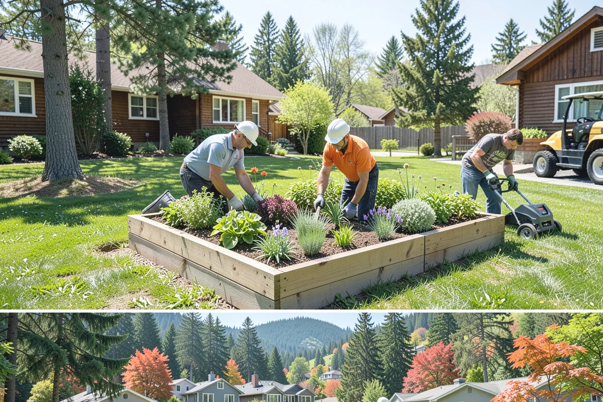 Cedar Mulch Installation in Fircrest, Pierce County, WA - Cedar is best refreshed in early spring before growth flushes or in fall to armor beds against winter rains, both ideal in our...