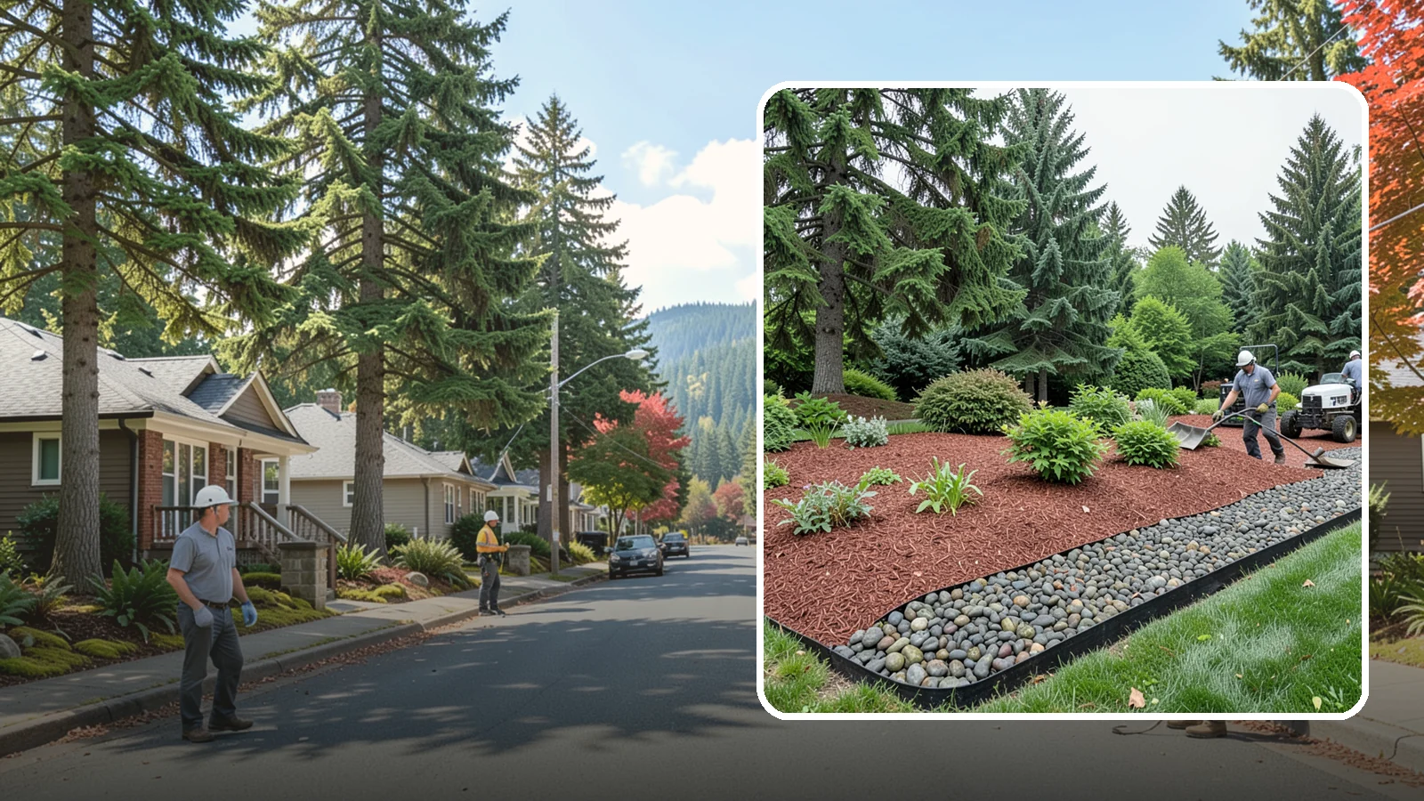 Cedar Mulch Installation in Hunts Point, King County, WA - We install aromatic Western red cedar mulch that resists decay and keeps Puget Sound beds tidy through the wet season.