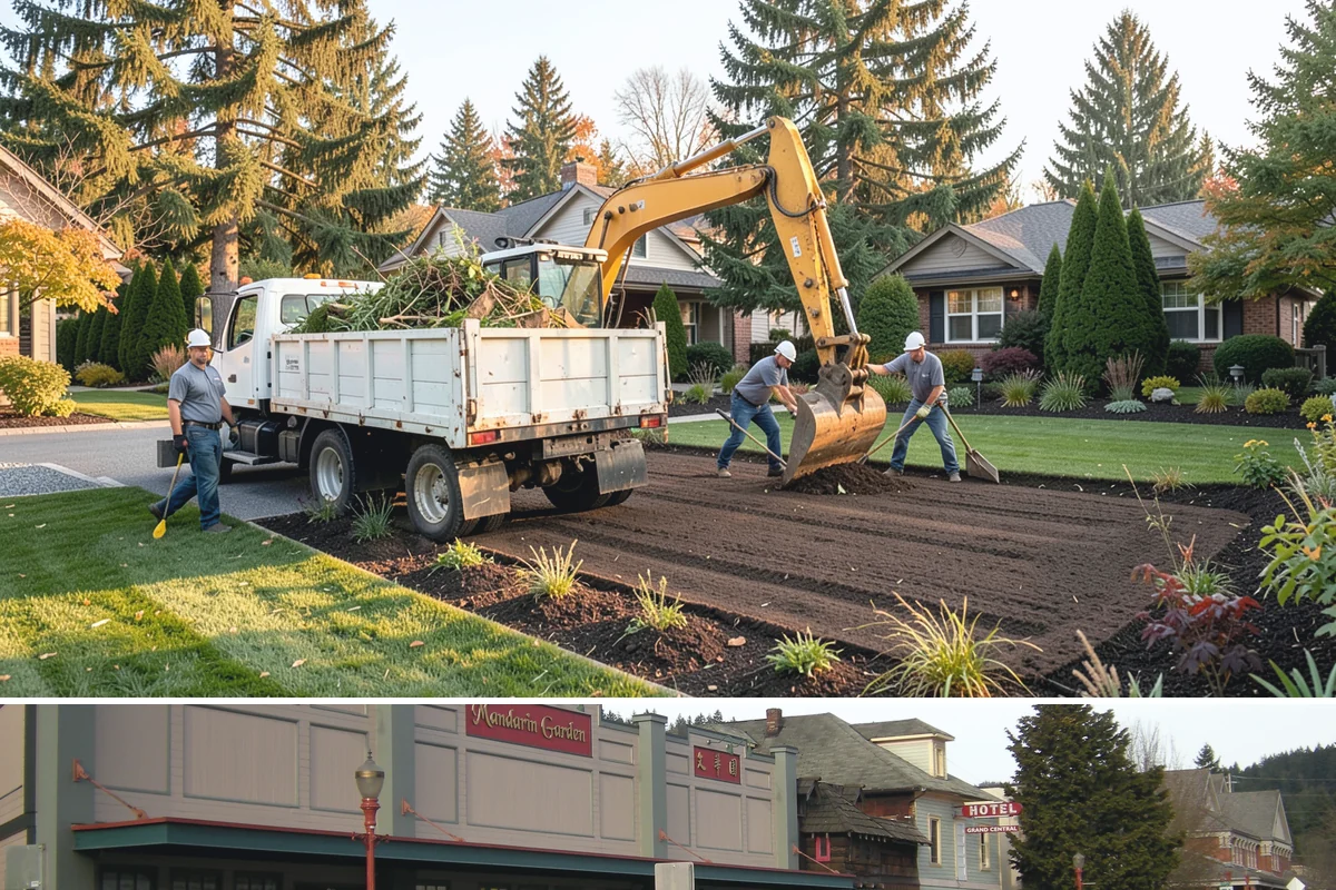 Cedar Mulch Installation in Issaquah, King County, WA - Cedar is best refreshed in early spring before growth flushes or in fall to armor beds against winter rains, both ideal in our...