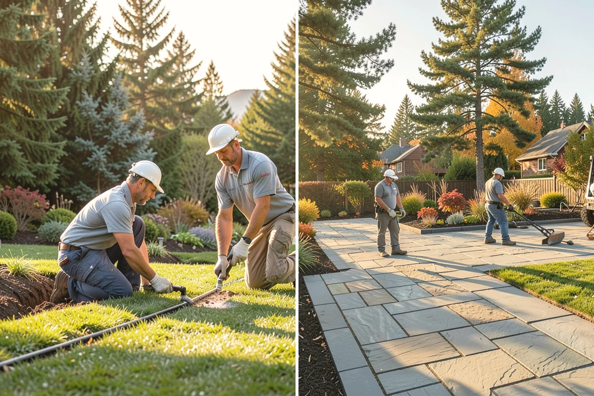 Cedar Mulch Installation in La Conner, Skagit County, WA - Walk the property to measure bed square footage and note drainage and slope
