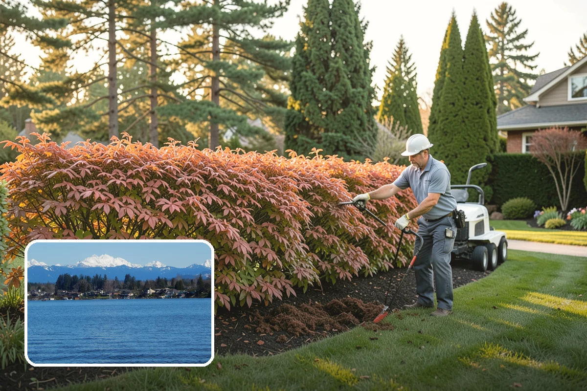Cedar Mulch Installation in Lake Stevens, Snohomish County, WA - Long-lasting resistance to rot in wet PNW conditions