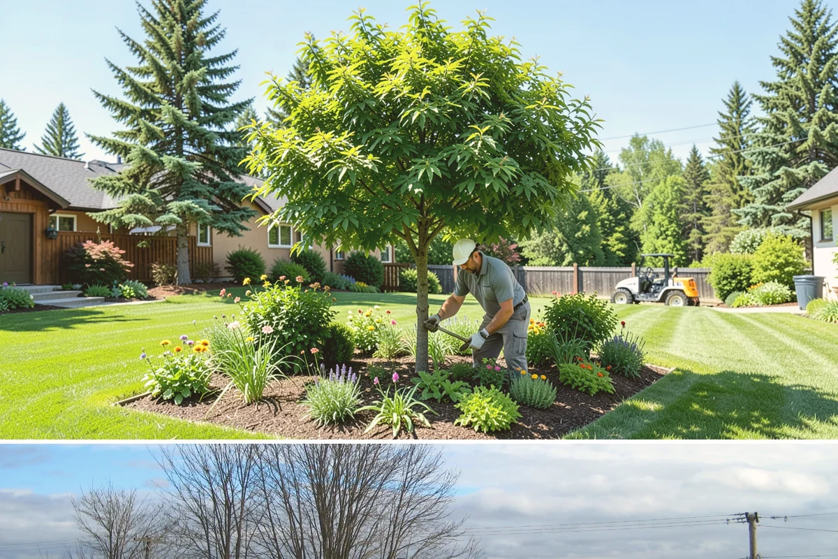 Cedar Mulch Installation in Langley, Island County, WA - Cedar is best refreshed in early spring before growth flushes or in fall to armor beds against winter rains, both ideal in our...