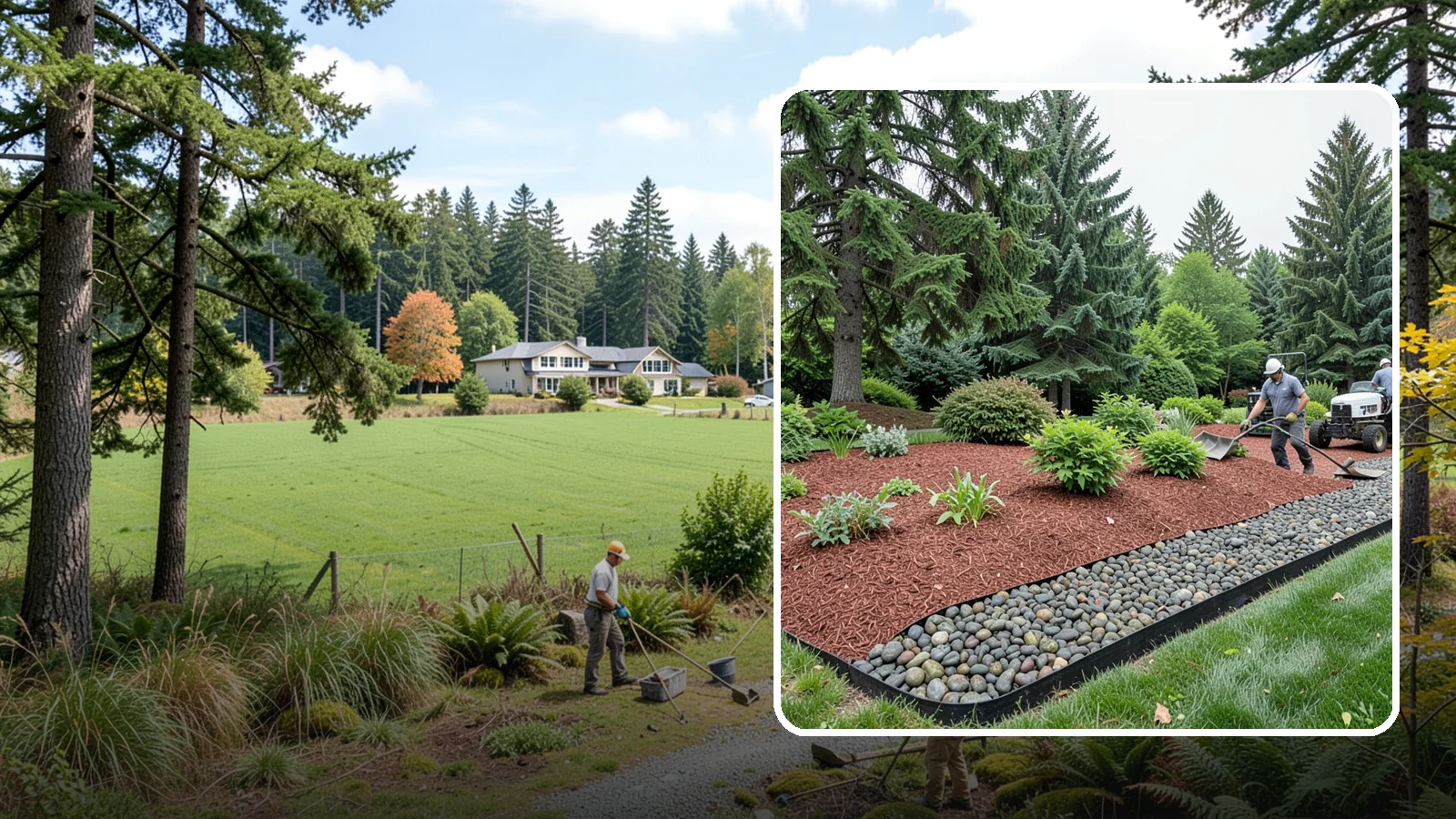 Cedar Mulch Installation in Lyman, Skagit County, WA - We install aromatic Western red cedar mulch that resists decay and keeps Puget Sound beds tidy through the wet season.