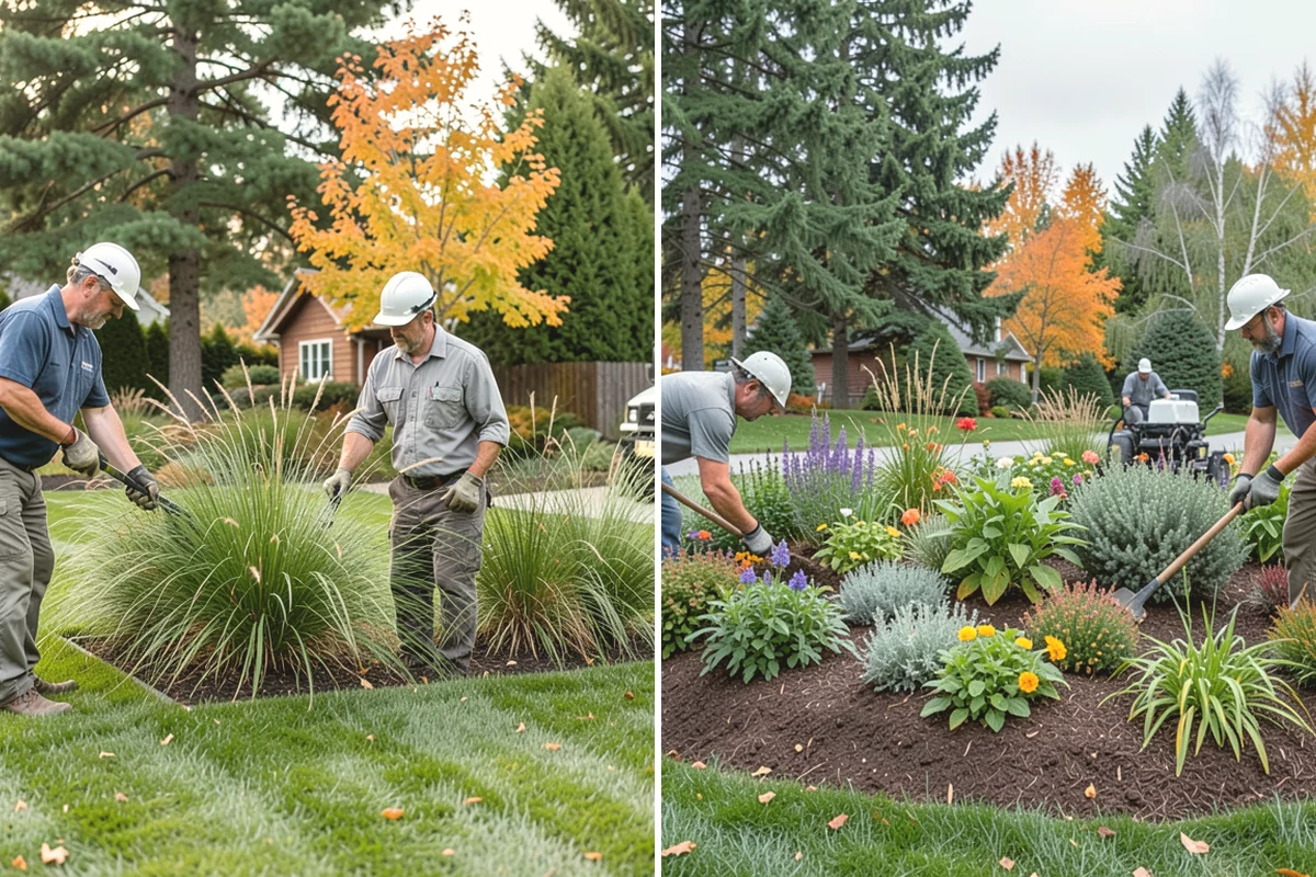 Cedar Mulch Installation in Monroe, Snohomish County, WA - Walk the property to measure bed square footage and note drainage and slope