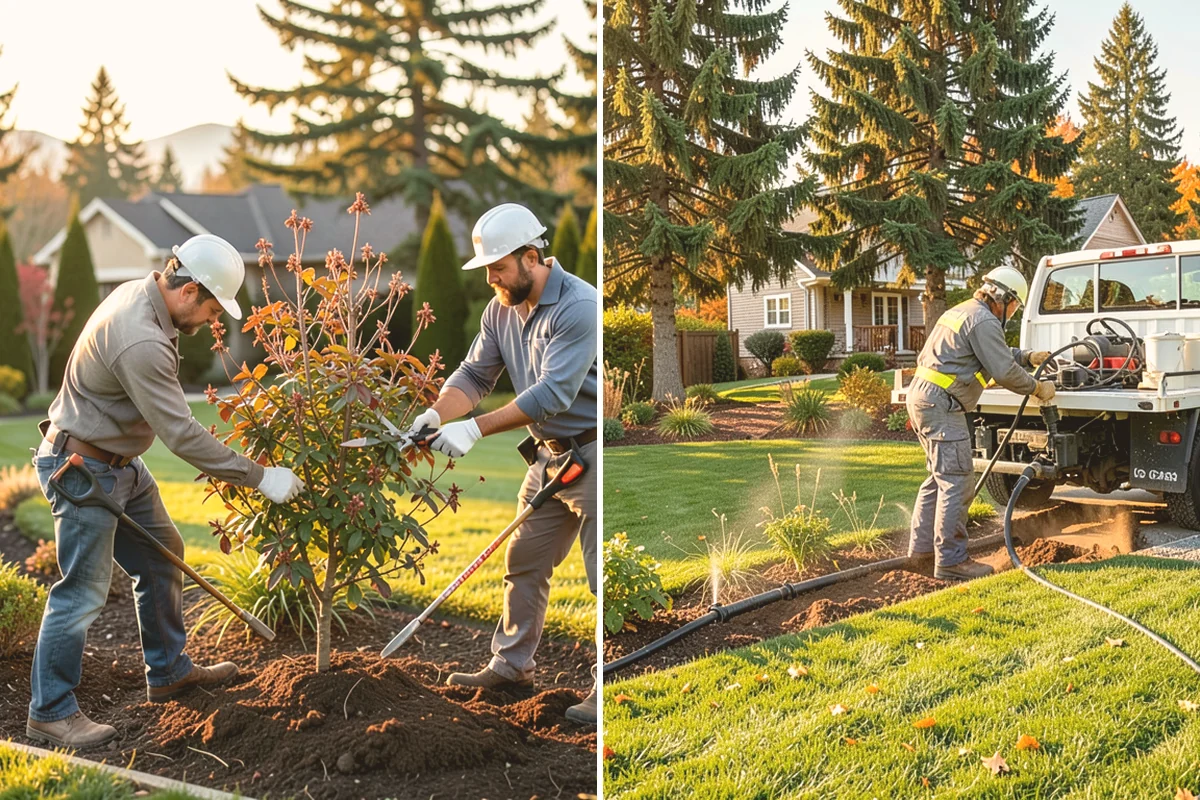 Cedar Mulch Installation in Mount Vernon, Skagit County, WA - Walk the property to measure bed square footage and note drainage and slope
