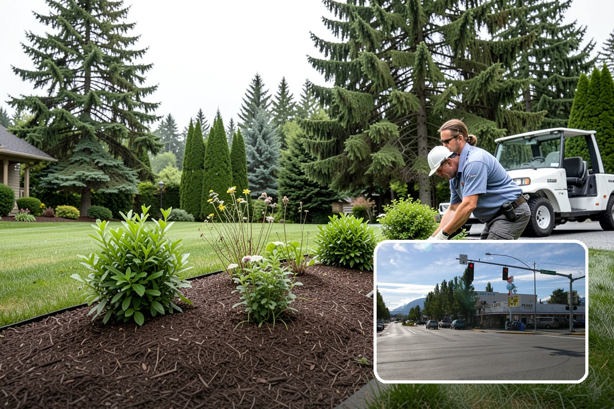 Cedar Mulch Installation in North Bend, King County, WA - Long-lasting resistance to rot in wet PNW conditions