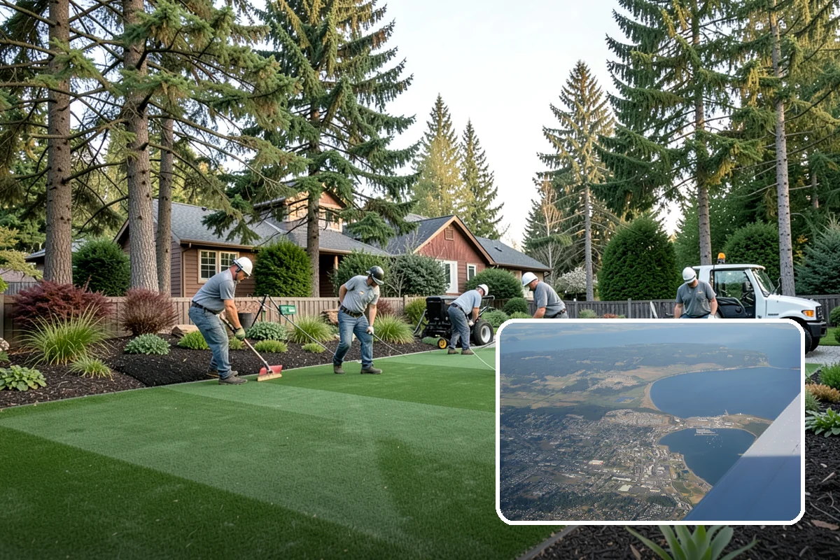 Cedar Mulch Installation in Oak Harbor, Island County, WA - Long-lasting resistance to rot in wet PNW conditions