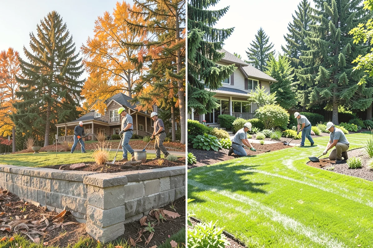 Cedar Mulch Installation in Oak Harbor, Island County, WA - Walk the property to measure bed square footage and note drainage and slope
