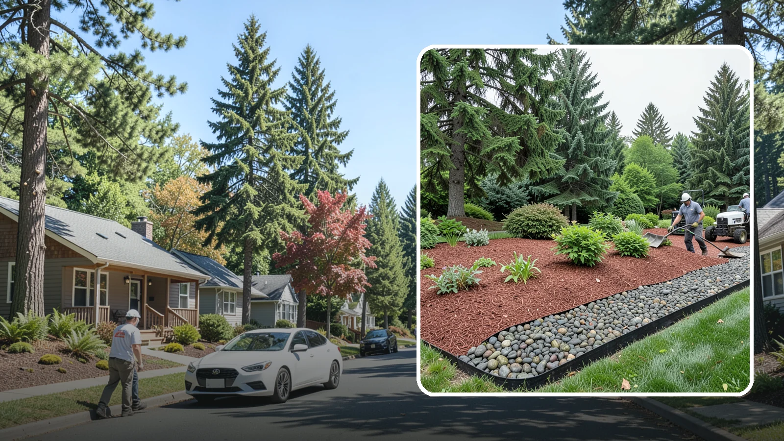 Cedar Mulch Installation in Orting, Pierce County, WA - We install aromatic Western red cedar mulch that resists decay and keeps Puget Sound beds tidy through the wet season.