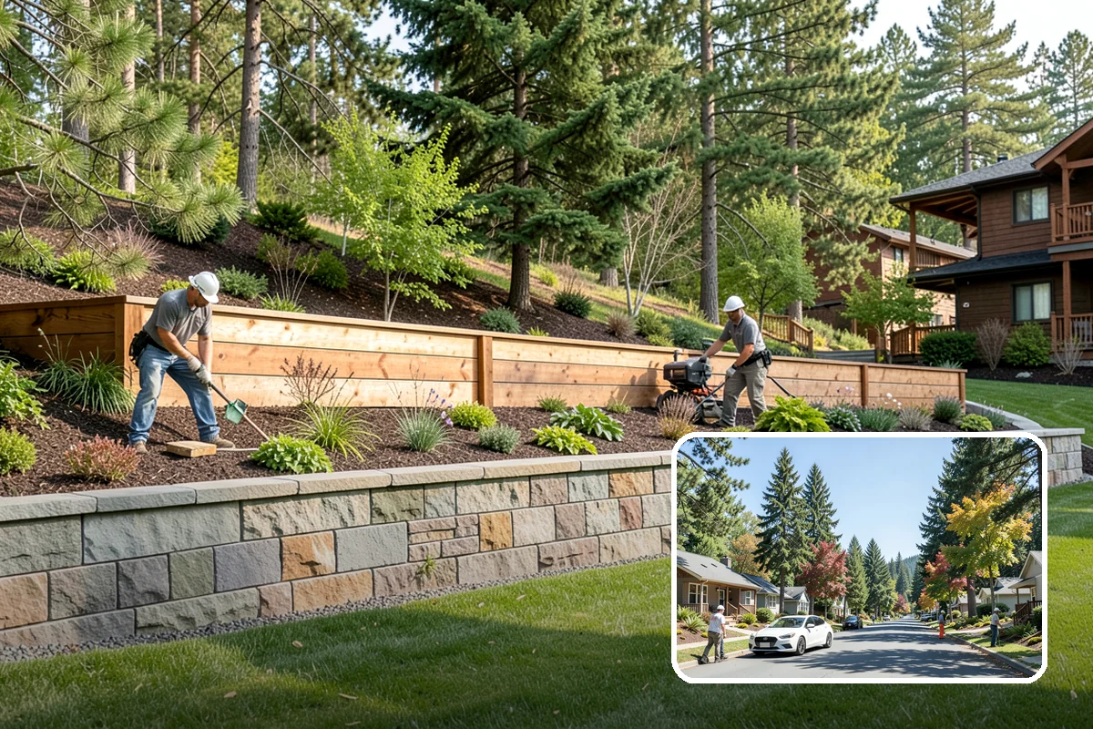 Cedar Mulch Installation in Orting, Pierce County, WA - Long-lasting resistance to rot in wet PNW conditions