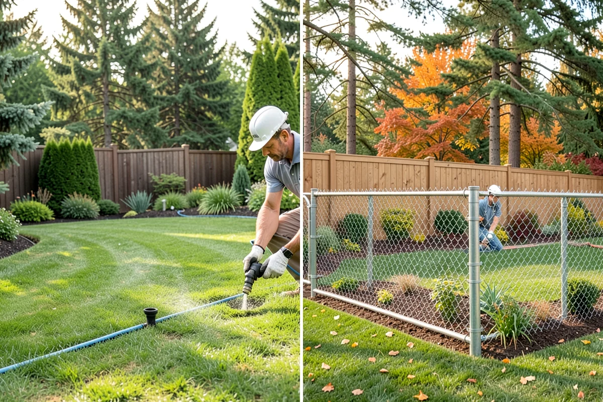 Cedar Mulch Installation in Pacific, King County, WA - Walk the property to measure bed square footage and note drainage and slope