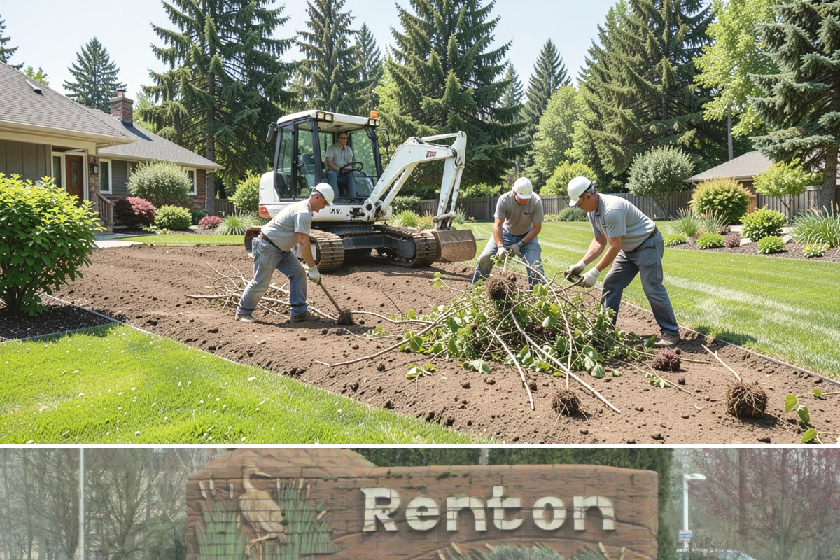 Cedar Mulch Installation in Renton, King County, WA - Cedar is best refreshed in early spring before growth flushes or in fall to armor beds against winter rains, both ideal in our...