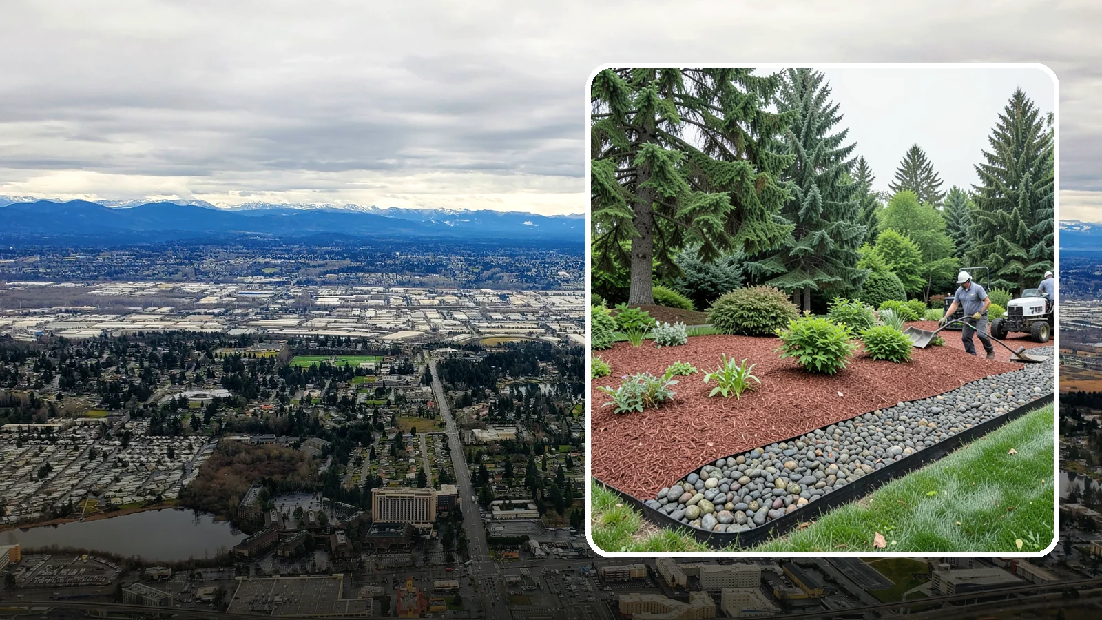 Cedar Mulch Installation in SeaTac, King County, WA - We install aromatic Western red cedar mulch that resists decay and keeps Puget Sound beds tidy through the wet season.