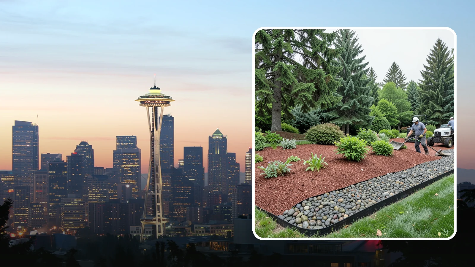 Cedar Mulch Installation in Seattle, King County, WA - We install aromatic Western red cedar mulch that resists decay and keeps Puget Sound beds tidy through the wet season.