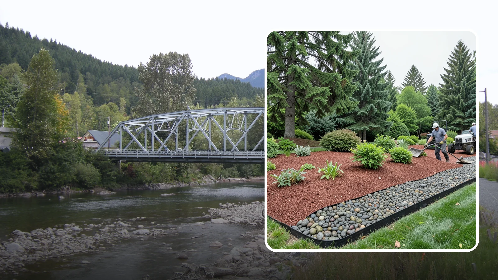 Cedar Mulch Installation in Skykomish, King County, WA - We install aromatic Western red cedar mulch that resists decay and keeps Puget Sound beds tidy through the wet season.