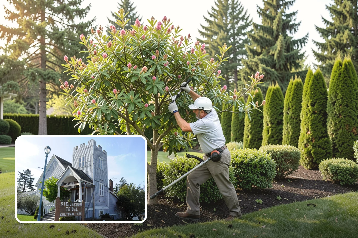 Cedar Mulch Installation in Steilacoom, Pierce County, WA - Long-lasting resistance to rot in wet PNW conditions