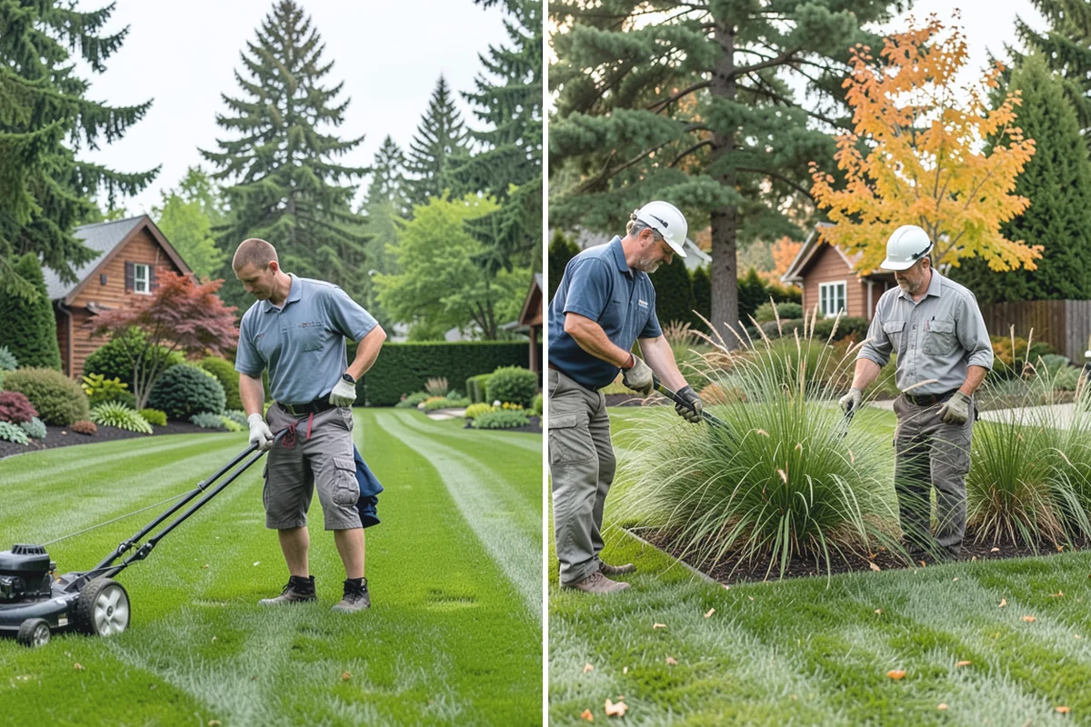 Cedar Mulch Installation in Sumner, Pierce County, WA - Walk the property to measure bed square footage and note drainage and slope