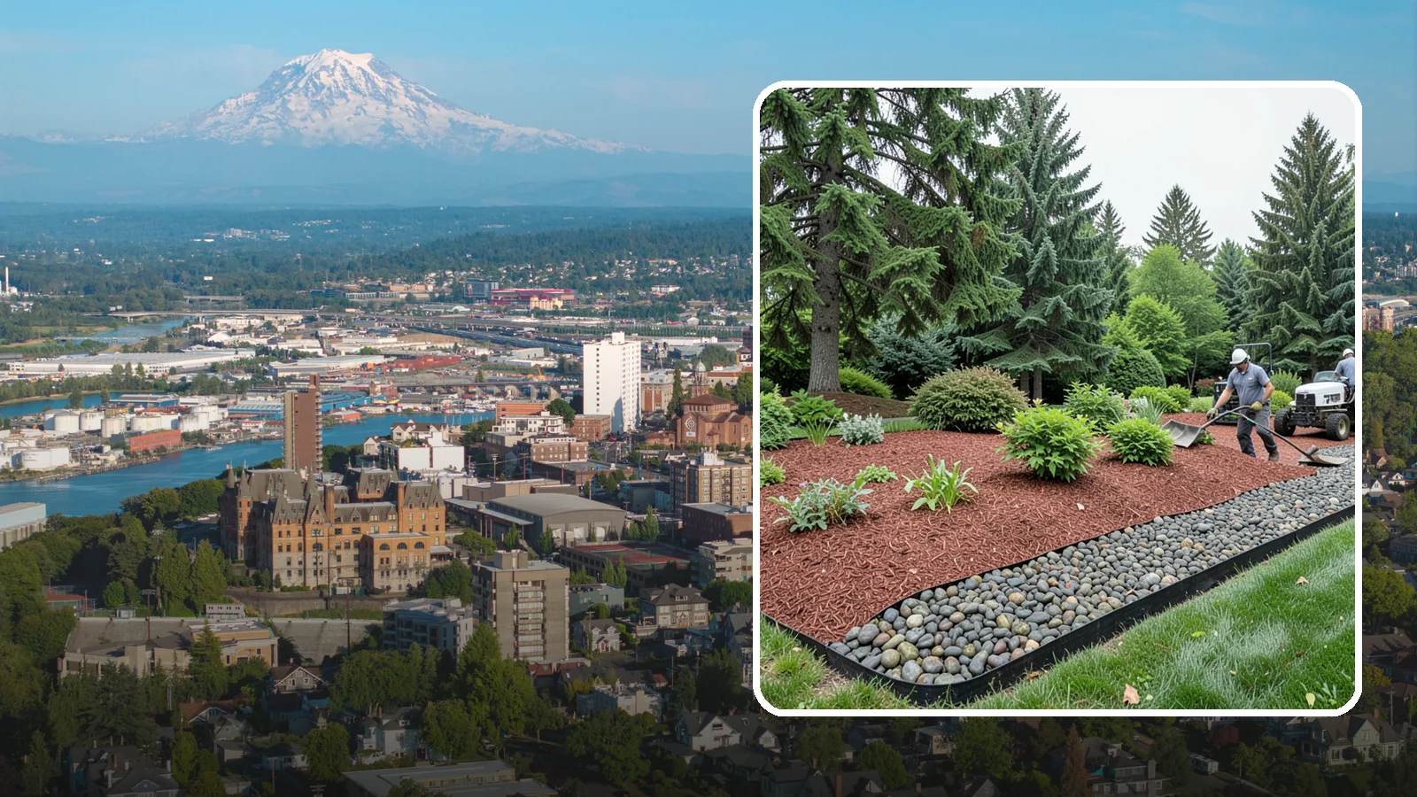 Cedar Mulch Installation in Tacoma, Pierce County, WA - We install aromatic Western red cedar mulch that resists decay and keeps Puget Sound beds tidy through the wet season.