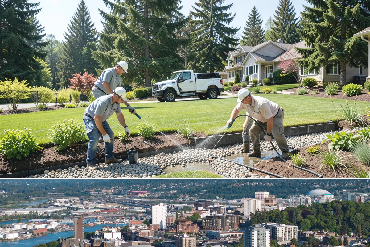 Cedar Mulch Installation in Tacoma, Pierce County, WA - Cedar is best refreshed in early spring before growth flushes or in fall to armor beds against winter rains, both ideal in our...