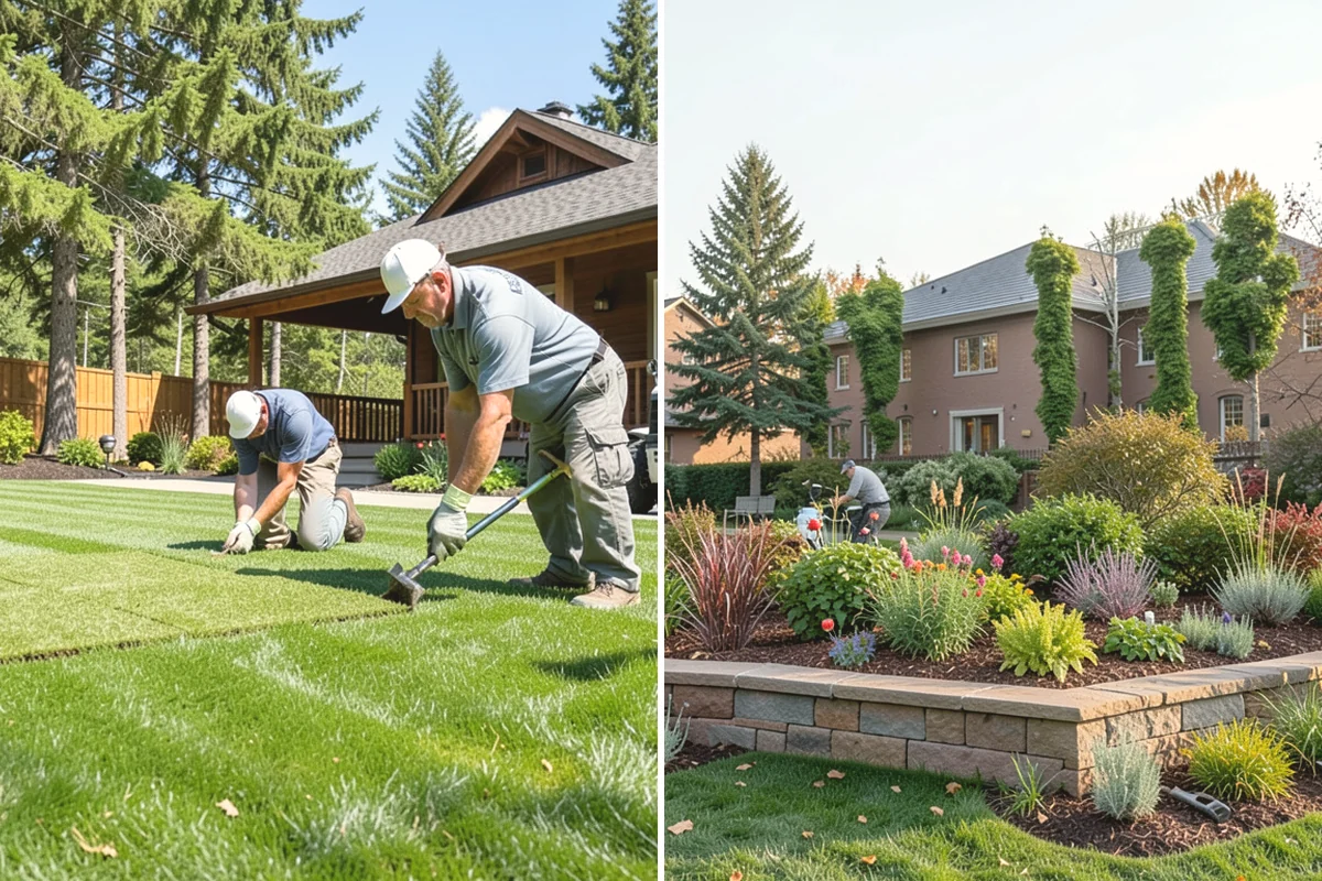 Cedar Mulch Installation in Tukwila, King County, WA - Walk the property to measure bed square footage and note drainage and slope