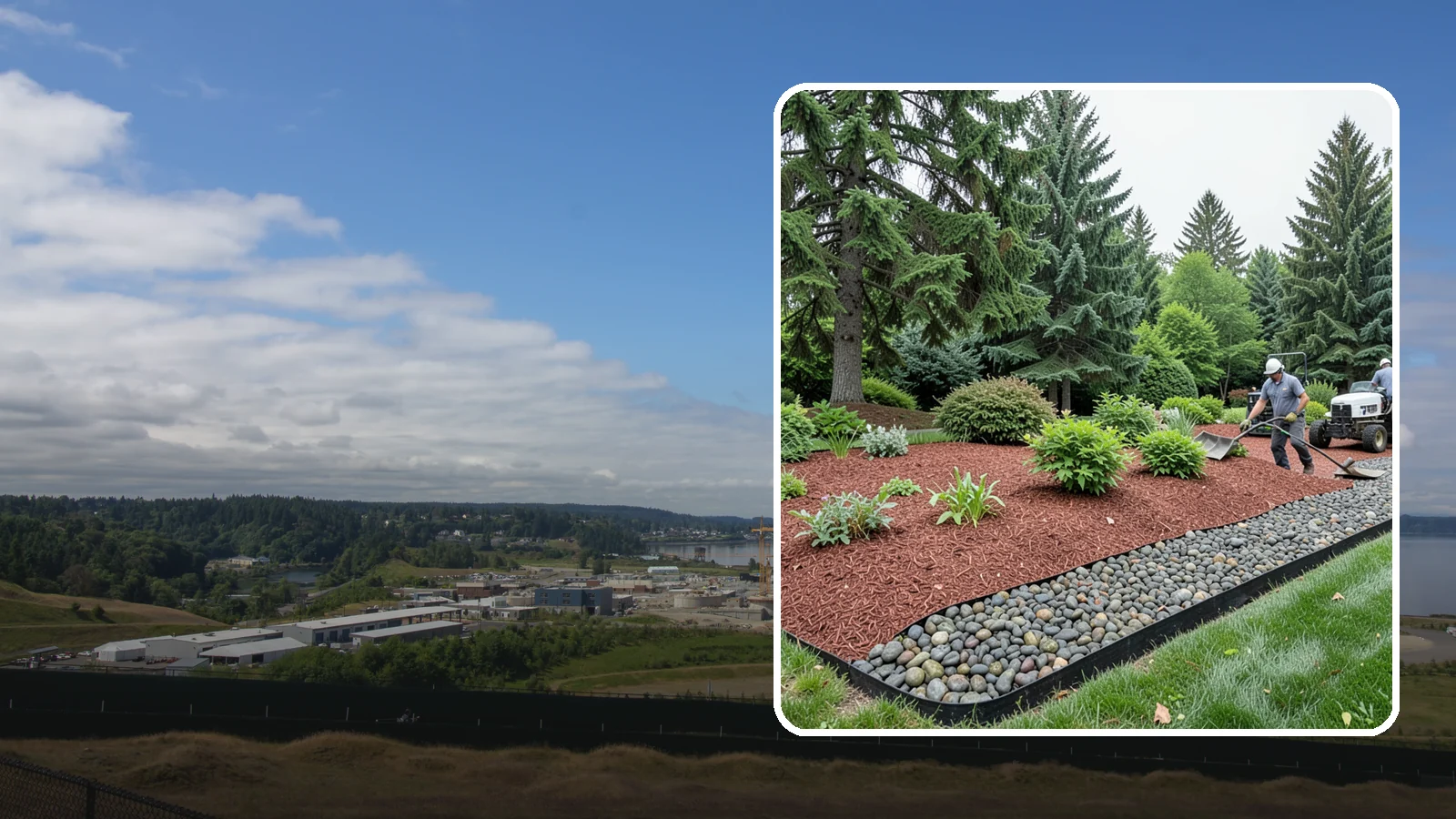 Cedar Mulch Installation in University Place, Pierce County, WA - We install aromatic Western red cedar mulch that resists decay and keeps Puget Sound beds tidy through the wet season.