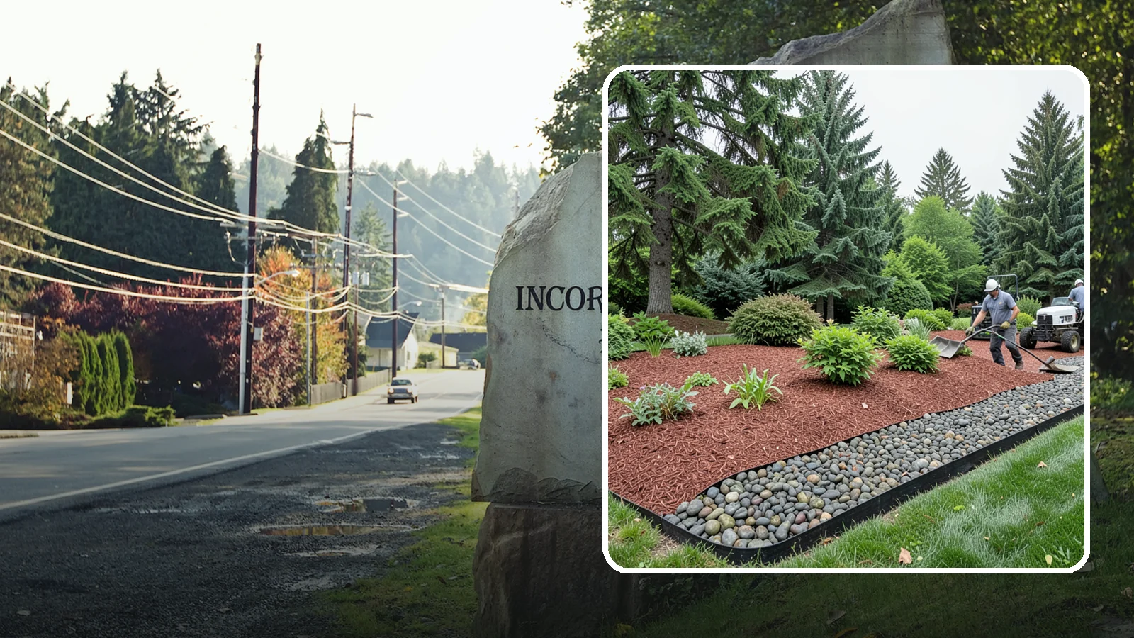 Cedar Mulch Installation in Wilkeson, Pierce County, WA - We install aromatic Western red cedar mulch that resists decay and keeps Puget Sound beds tidy through the wet season.