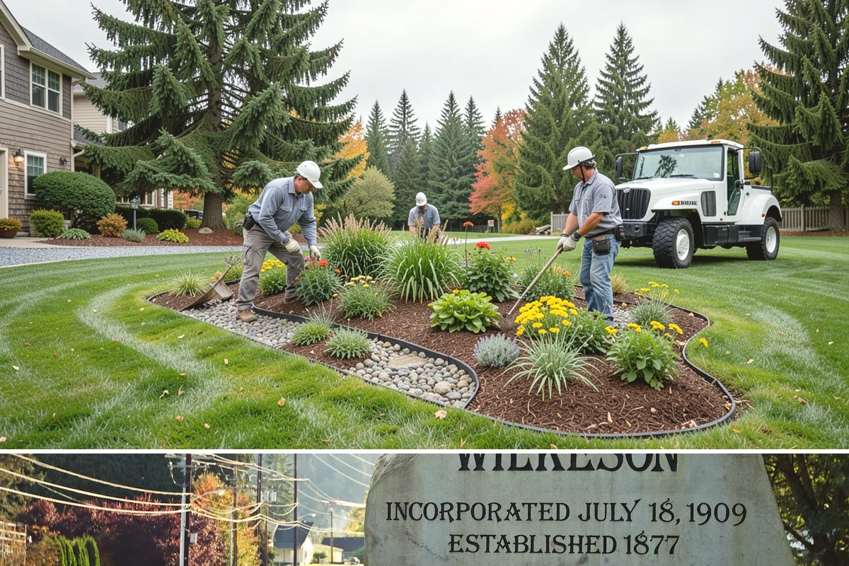 Cedar Mulch Installation in Wilkeson, Pierce County, WA - Cedar is best refreshed in early spring before growth flushes or in fall to armor beds against winter rains, both ideal in our...