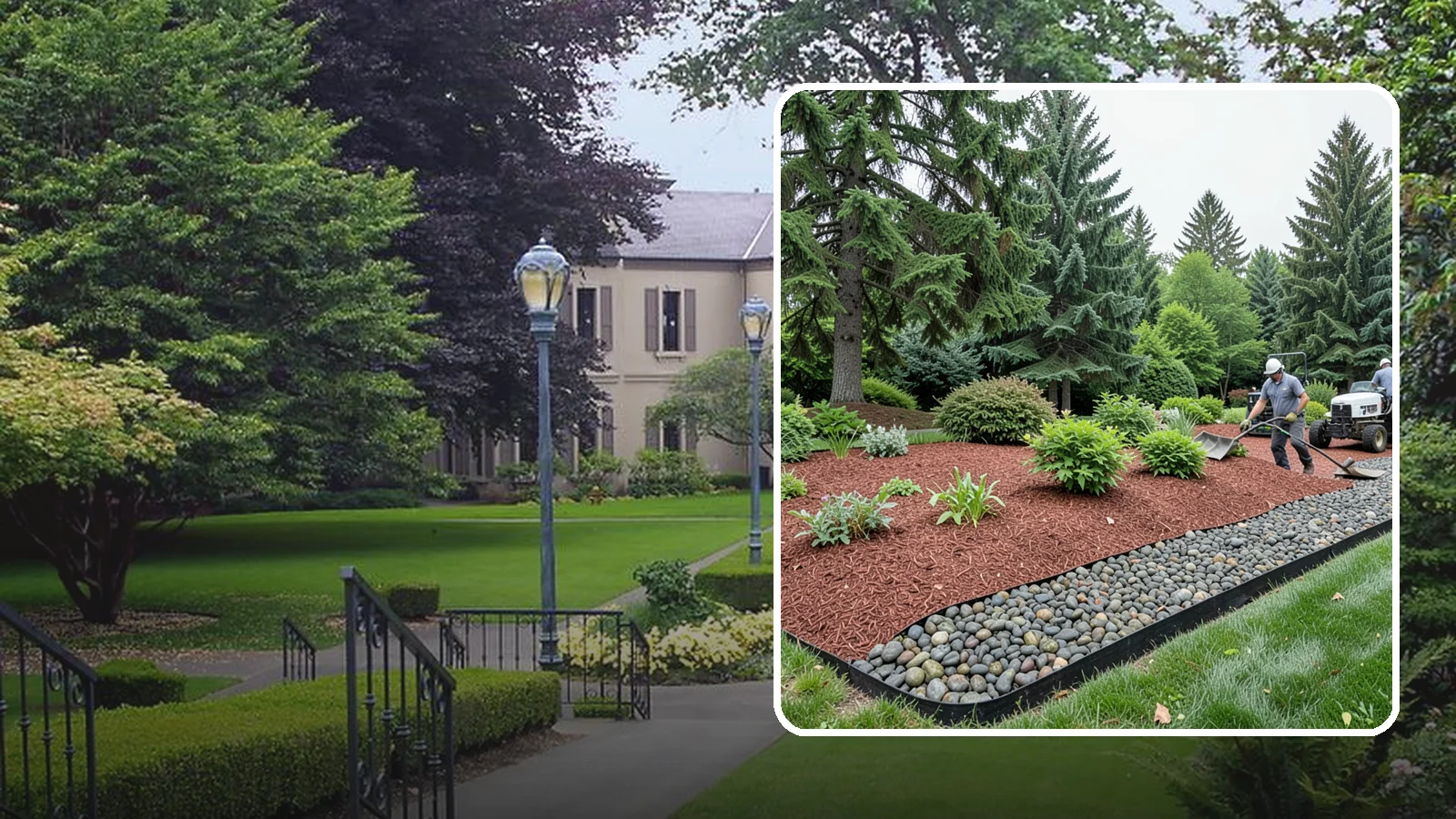Cedar Mulch Installation in Woodinville, King County, WA - We install aromatic Western red cedar mulch that resists decay and keeps Puget Sound beds tidy through the wet season.