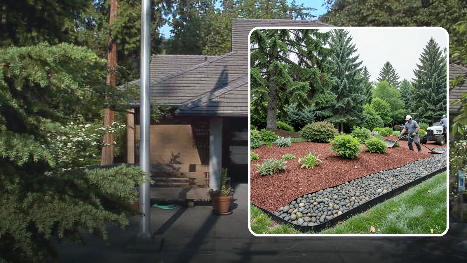 Cedar Mulch Installation in Yarrow Point, King County, WA - We install aromatic Western red cedar mulch that resists decay and keeps Puget Sound beds tidy through the wet season.
