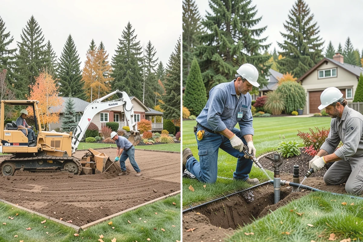 Cedar Mulch Installation in Yarrow Point, King County, WA - Walk the property to measure bed square footage and note drainage and slope