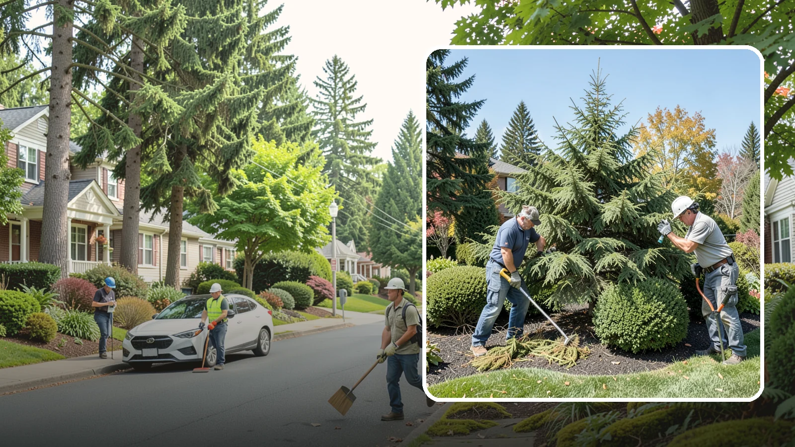 Cedar Tree Pruning in Beaux Arts Village, King County, WA - Pruning for cedars and arborvitae that maintains form, health, and screening without bare spots.